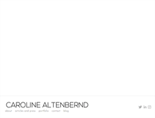 Tablet Screenshot of carolinealtenbernd.com